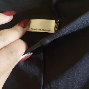 American Apparel Midnight Black DISCO Leggings High Shine